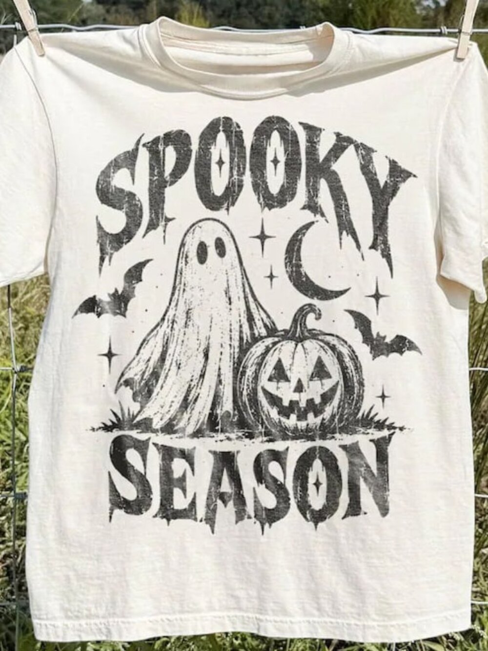 Ghost Pumpkin Halloween Tee, Halloween Shirt, Cute Spooky Shirt